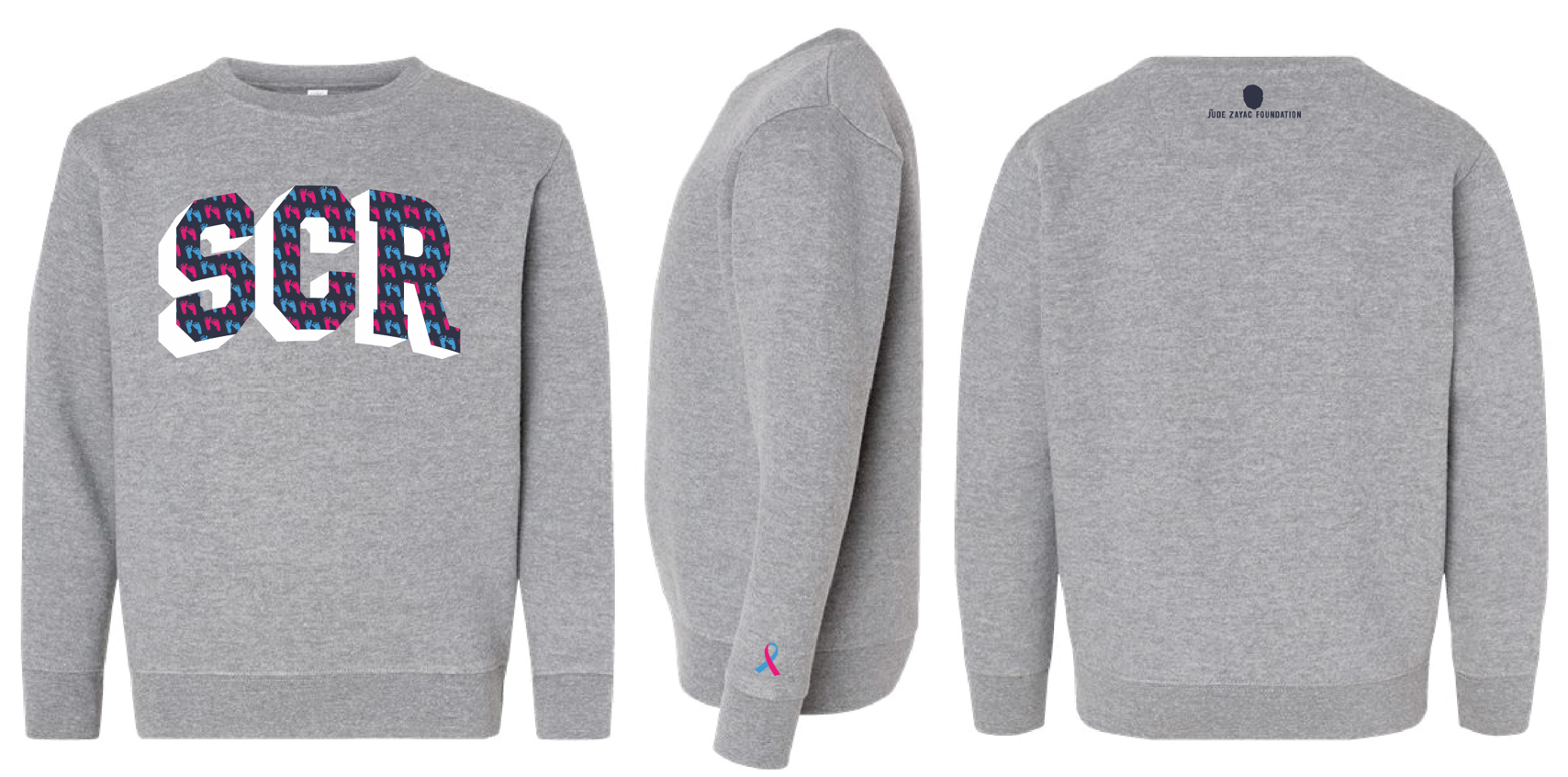 Signature SCR YOUTH Crewneck & Jude Zayac Foundation – Electric Signature SCR YOUTH Crewneck & Jude Zayac Foundation – Electric